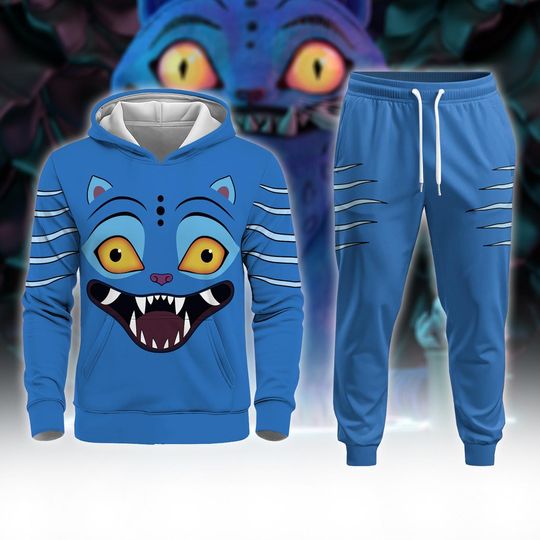 Discover Derpy The Tiger 3D Full Over Print Hoodie, Kpop Demon Hunters Costume, Derpy The Tiger Cosplay, Demon Hunter Cosplay Family Group Matching