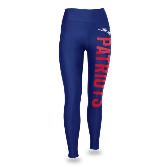 Discover Women's New England Football Team Patriots Vertical Graphic Leggings, Blue, Gift for Women