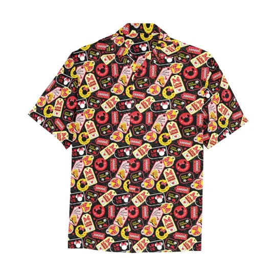 Discover Disney Minnie Tags Black Hawaiian Shirt