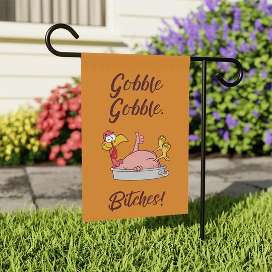 Discover Inappropriate Humor Thanksgiving Yard Banner, Funny Turkey Garden Flag, Funny Gift for Thanksgiving Host