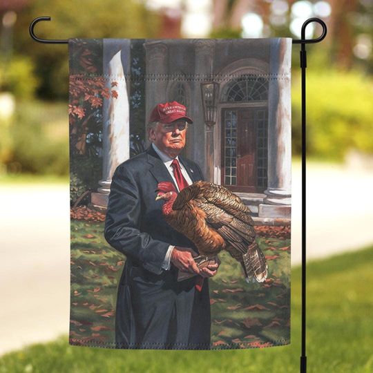 Discover Seasonal Trump Garden Flag - MAGA Thanksgiving - 12 Months of Winning! - Flag Only