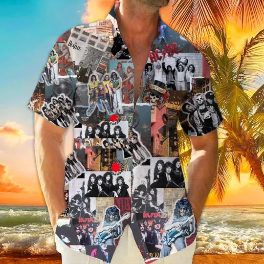 80s Music Band Hawaiian Shirt, Rock Band Hawaiian Shirt