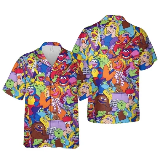 Discover The Muppet Show Vintage Funny Movie Tv Show Cartoon 80S 90S Retro Hawaiian Shirt