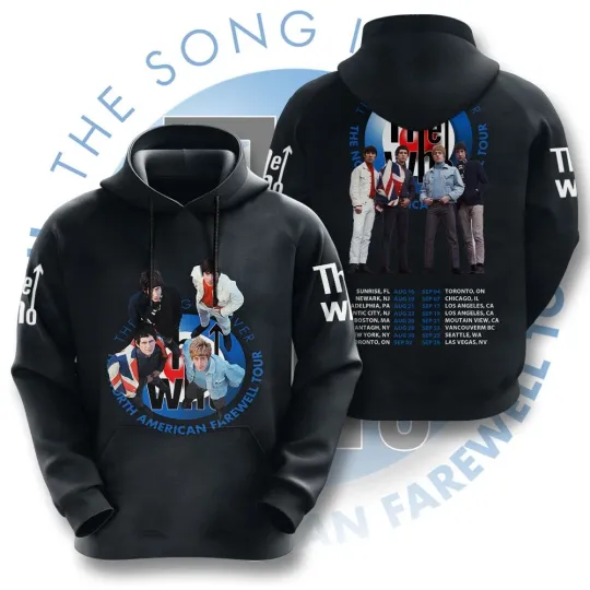 The Who 3D Tshirt New The Song Is Over Hot Tour 2025 Hoodie Fan Gift