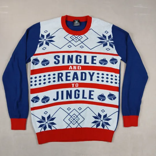 Discover Walnut & 39th Large Mens Ugly Xmas Sweater Single And Ready To Jingle
