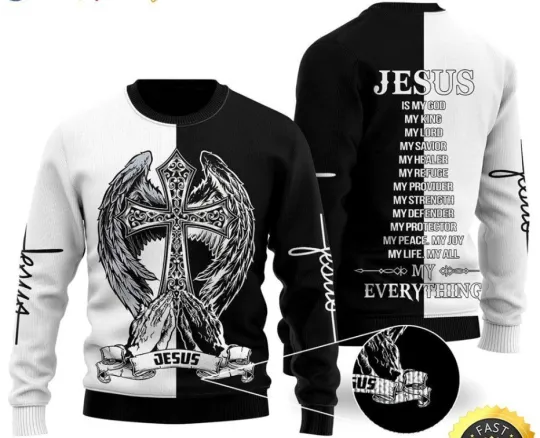 Jesus Easter Ugly Christmas Sweater