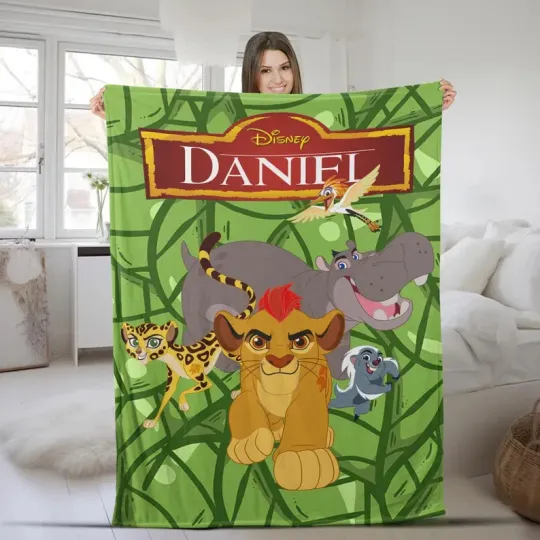 Discover Disney Lion King Lion Guard WDW Disneyland Customize Fleece Blanket
