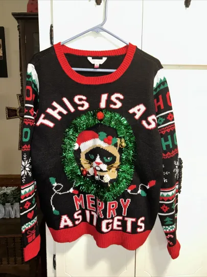 Women’s No Boundaries Ugly Christmas Sweater-XXL