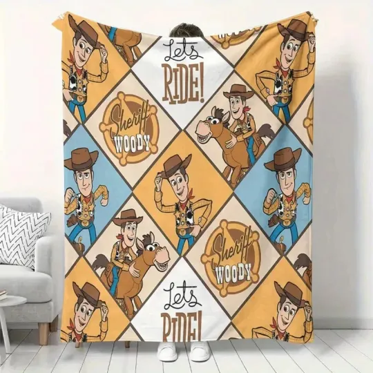 Discover Disney Toy Story Sheriff Woody Fleece Blanket