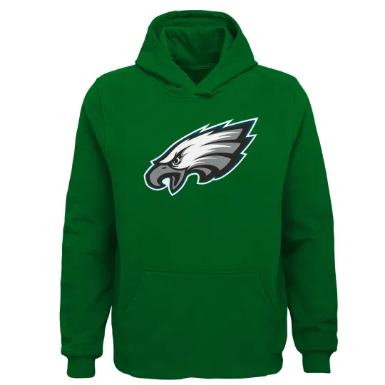 Discover Outerstuff football Youth Boys Philadelphia Eagles Primary Logo Fleece Hoodie