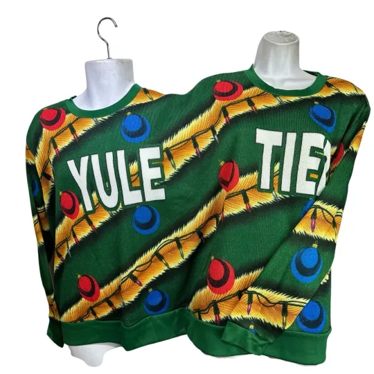 MAD Engine Yule Tie Double Sweater Funny Ugly Christmas Sweater One Size