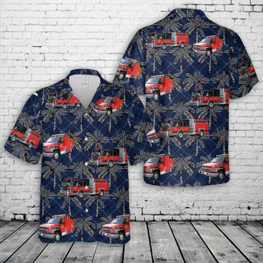Herald Harbor Volunteer Fire Department Crownsville Maryland Hawaiian Shirt