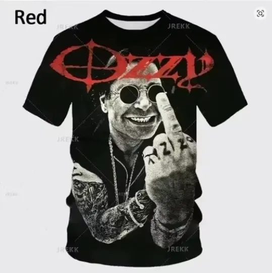 Discover Ozzy Osbourne Black Sabbath 3D Printed Unisex T-Shirt