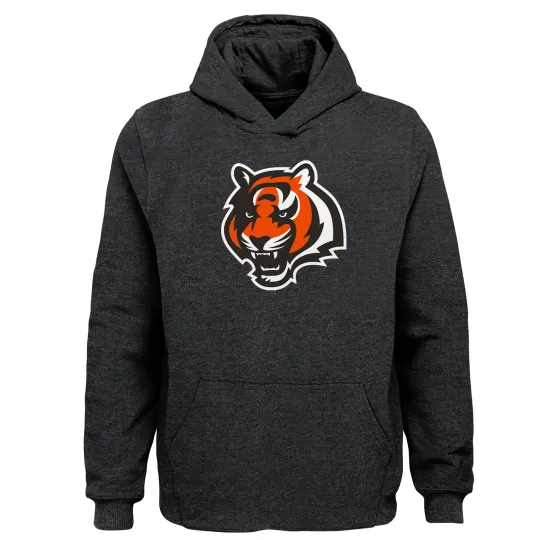 Discover Cincinnati Football Team Bengals Youth Primary Logo Team Color Hoodie, Gift for Fan