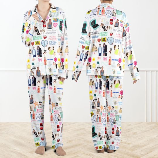 Discover The Summer I Turned Beautiful Silky Satin Pajama Set For Women, Cousins Beach Custom TSITP Pajamas Set, Team Conrad Belly Jeremiah Pajamas