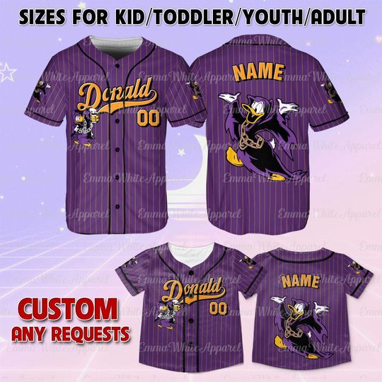 Discover Disney Donald Maleficent Costume Halloween Jersey, Mickey And Friends Halloween Jersey, Disney Donald Jersey Shirt, Disney Spooky Trip Shirt