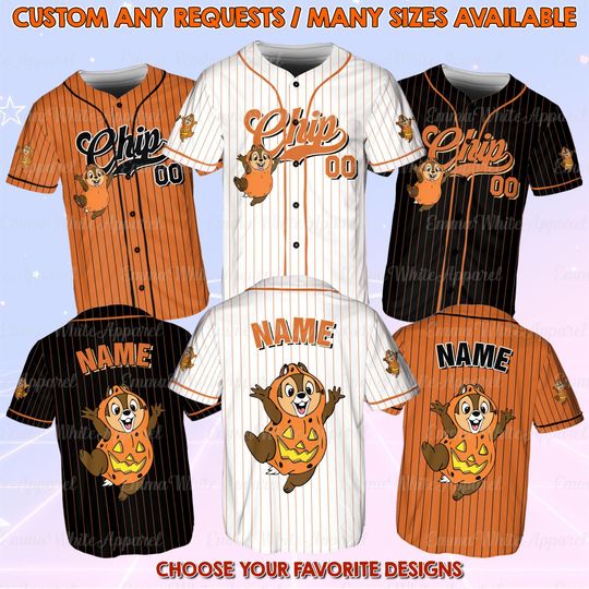 Discover Chip And Dale Happy Halloween Jersey, Disney Chip And Dale Trick Or Treat Shirt, Disney Chip And Dale Shirt, Disneyland Halloween Trip Shirt