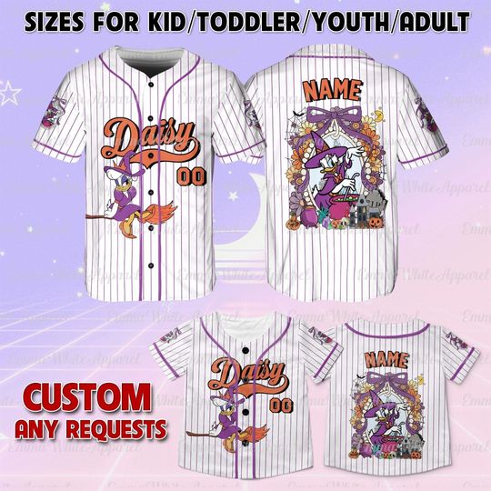 Discover Mickey And Friends Daisy Coquette Bow Halloween Jersey, Disney Daisy Magical Mirror Bow Shirt, Disney Mickey's Not So Scary Party Shirt