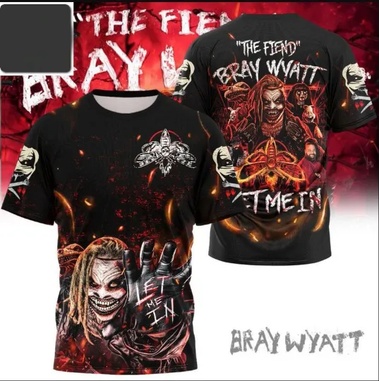 Bray Wyatt The Fiend Let Me In AOP 3D T-Shirt