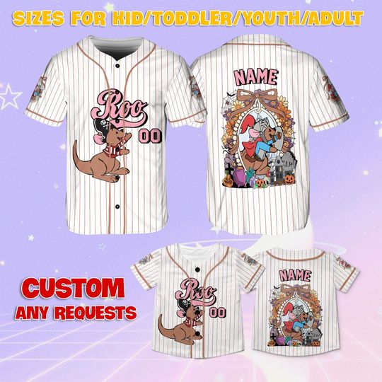 Discover Winnie The Pooh Roo Halloween Coquette Bow Jersey, Disney Roo Halloween Mirror Shirt, Disney Winnie The Pooh Coquette Spooky Season Shirt