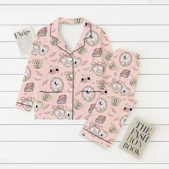 Discover MK Pumpkin Halloween Pajamas Set, Cute Ghost Matching Shirt, MK MN Pumpkin Pajamas, Spooky Season Gift