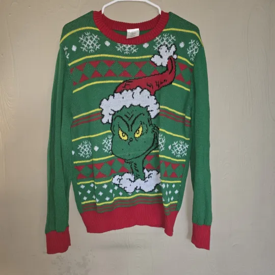 Discover Dr Suess funny character Ugly Sweater Jumper Unisex SZ LG