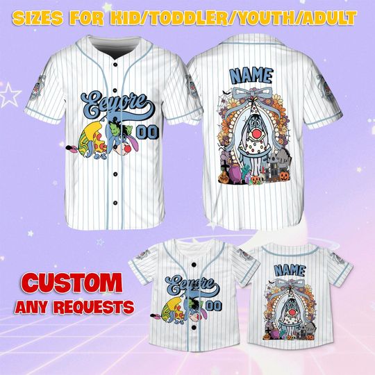 Discover Winnie The Pooh Eeyore Halloween Coquette Bow Jersey, Disney Eeyore Halloween Mirror Shirt, Winnie The Pooh Coquette Spooky Season Shirt