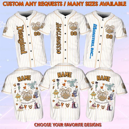 Discover Disney Monster Inc Halloween Castle Coquette Jersey, Disney Monster Inc Castle Shirt, Monster Inc Coquette Bow Halloween Castle Shirt