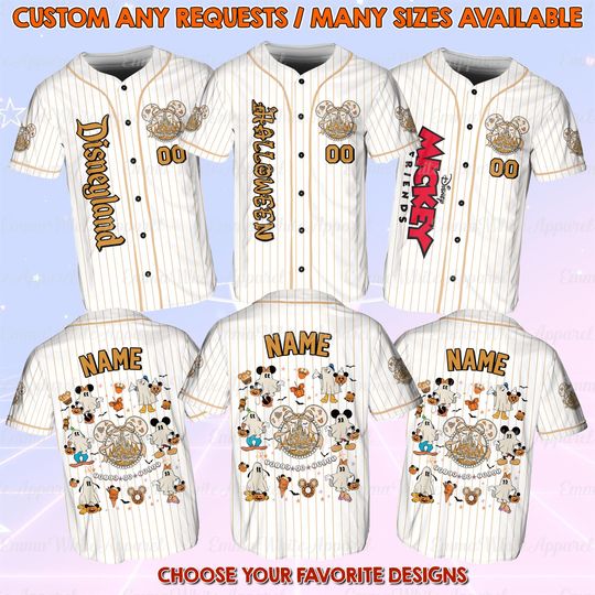 Discover Disney Mickey And Friends Halloween Castle Coquette Jersey, Disney Mickey And Friends Castle Shirt, Mickey Not So Scary Halloween Party 2025