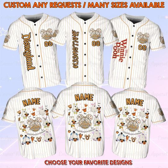 Discover Disney Winnie The Pooh Halloween Castle Coquette Jersey, Disney Winnie The Pooh Castle Shirt, Disney Pooh Coquette Halloween Castle Shirt