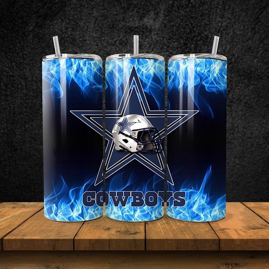 Discover 20OZ skinny stainless steel Dallas Cowboys football football tumbler