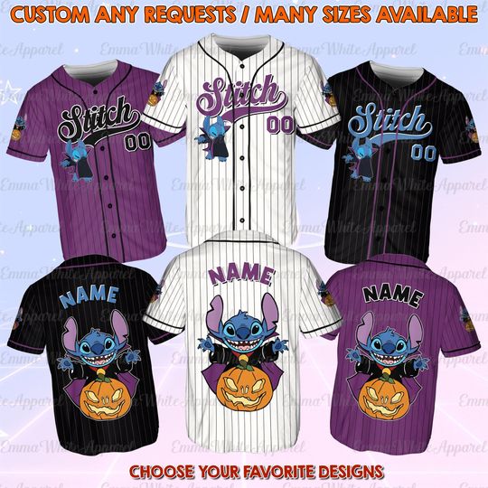 Discover Disney Stitch Halloween Jersey, Disney Stitch Boo Horror Halloween Shirt, Lilo & Stitch Halloween Shirt, Stitch Halloween Pumpkins Shirt
