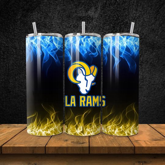 Discover 20OZ skinny stainless steel LA Rams football football tumbler