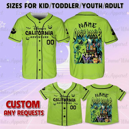 Discover Oogie Boogie Bash 2025 Jersey, Disney Halloween Boogie Shirt, The Nightmare Before Christmas, Oogie Boogie Halloween Party Shirt