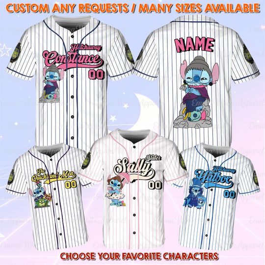 Discover Disney Stitch Haunted Mansion Jersey, Stitch Halloween Jersey, Disney Haunted Mansion Shirt, Cute Stitch Spooky Shirt, Epcot Halloween Shirt