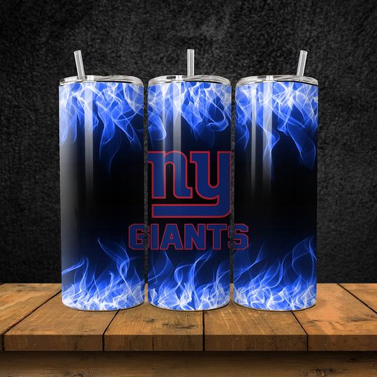 Discover 20OZ skinny stainless steel New York Giants football football tumbler