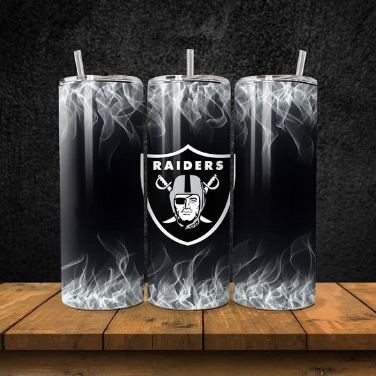 Discover 20OZ skinny stainless steel Las Vegas Raiders football football tumbler