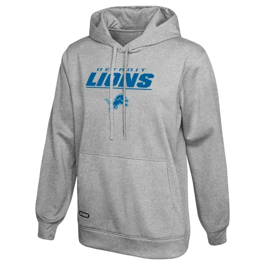 Discover Detroit Football Team Lions Stated Pullover Hoodie, Grey
