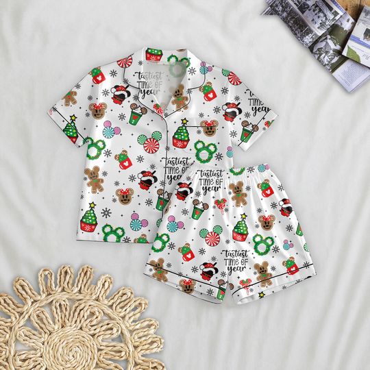 Discover WDW Christmas Pajamas Set, MK Gingerbread Cookie Matching Shirt, Cute Candy Sleepwear, Xmas Festive Outfit, Winter Season Gift