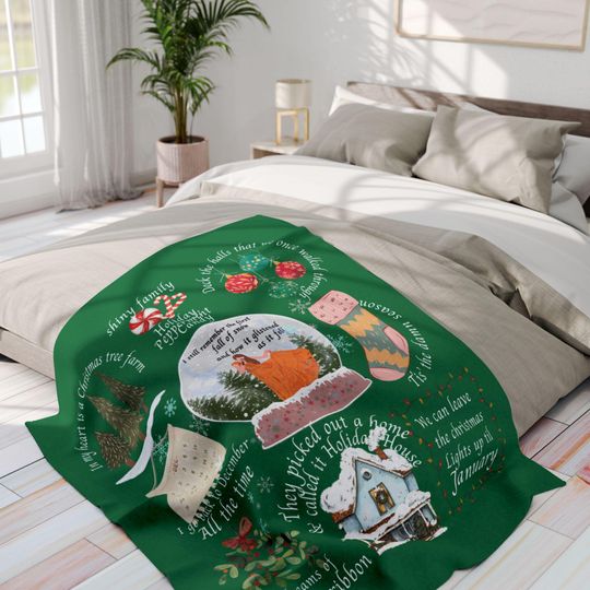 Discover Taylor Christmas Blanket, Taylor Blanket, Swift Bedding, Holiday Gift, Taylor, Swift Gift