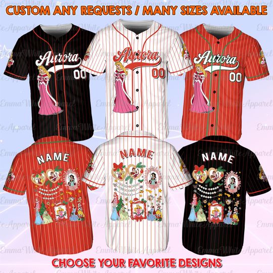 Disney Princess Aurora Christmas Jersey, Christmas Princess Aurora Coquette Jersey, Coquette Aurora Christmas Shirt, Disney Girl Trip Shirt