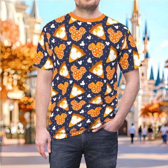 Discover Mickey Pumpkin Pie 3D T-Shirt, Disney All Over Print Tee
