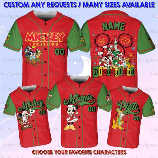 Discover Mickey And Friends Christmas Jersey, Disneyland Mickey Very Merry Christmas Shirt, WDW Disneyland Mickey Mouse Xmas Shirt