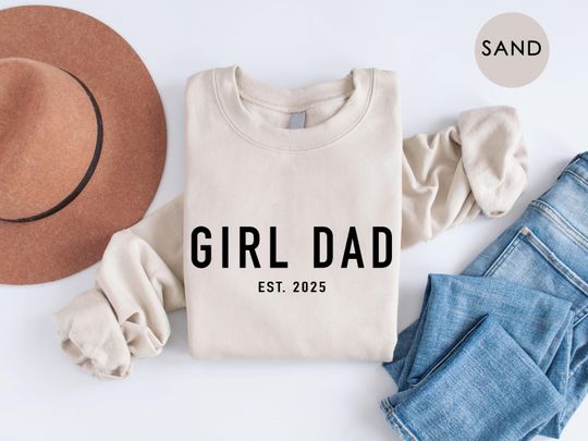 Discover Girl Dad Sweatshirt, Dad Life Shirt, New Dad Sweater