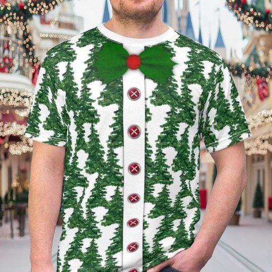 Discover Christmas Party Cast Member 3D T-Shirt, Disney All Over Print Tee