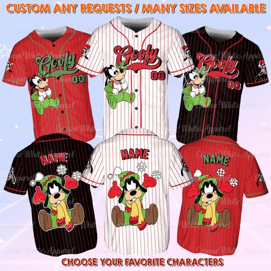 Discover Disney Goofy Babies Christmas Jersey, Goofy Christmas Jersey, Disneyland Xmas Shirt, Very Merry Christmas Party Shirt, Mickey Friends Jersey