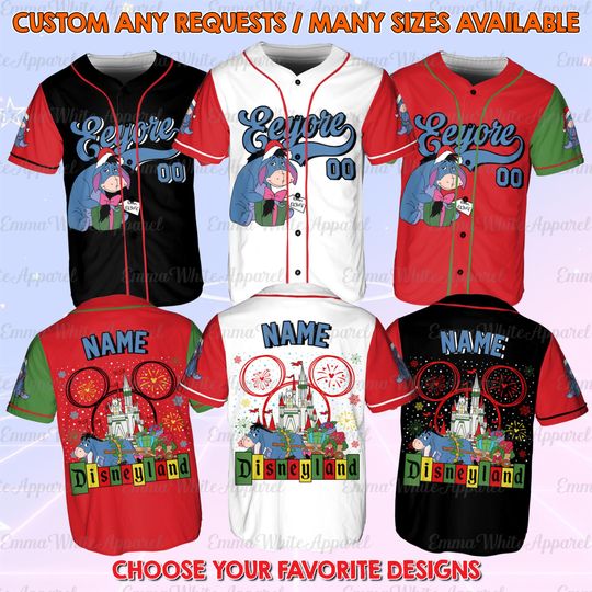 Discover Winnie The Pooh Eeyore Christmas Jersey, Disneyland Eeyore Christmas Jersey, Cute Winnie The Pooh Santa Shirt, Disney Christmas Family Shirt