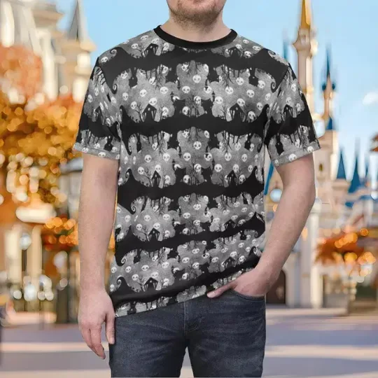 Jack Skellington 3D T-Shirt, Disney All Over Print Tee