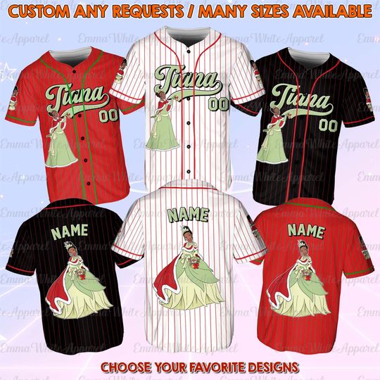 Discover Disney Princess And Frog Tiana Princess Christmas Jersey, Tiana Princess Xmas Jersey, Tiana Santa Claus Shirt, Disney Christmas Party Shirt