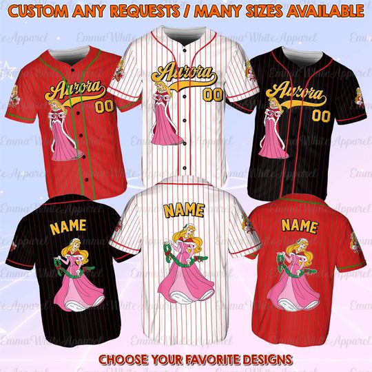 Discover Disney Sleeping Beauty Aurora Princess Christmas Jersey, Aurora Princess Xmas Jersey, Aurora Santa Claus Shirt, Christmas 2025 Party Shirt